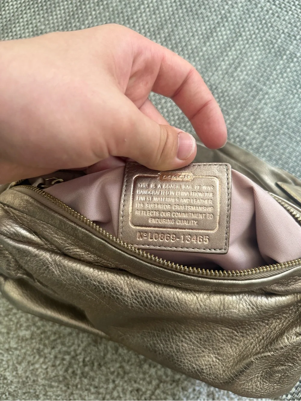 Coach Parker Hobo Y2K Shoulder Bag - Gold Used